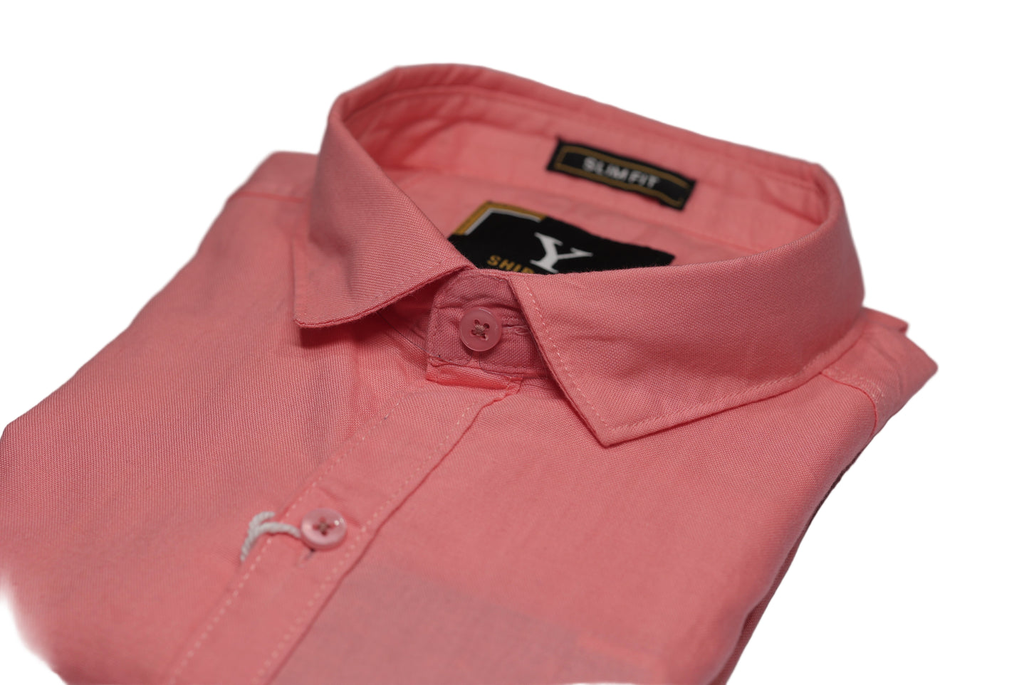 Full Sleeve Apricot Solid cotton shirt