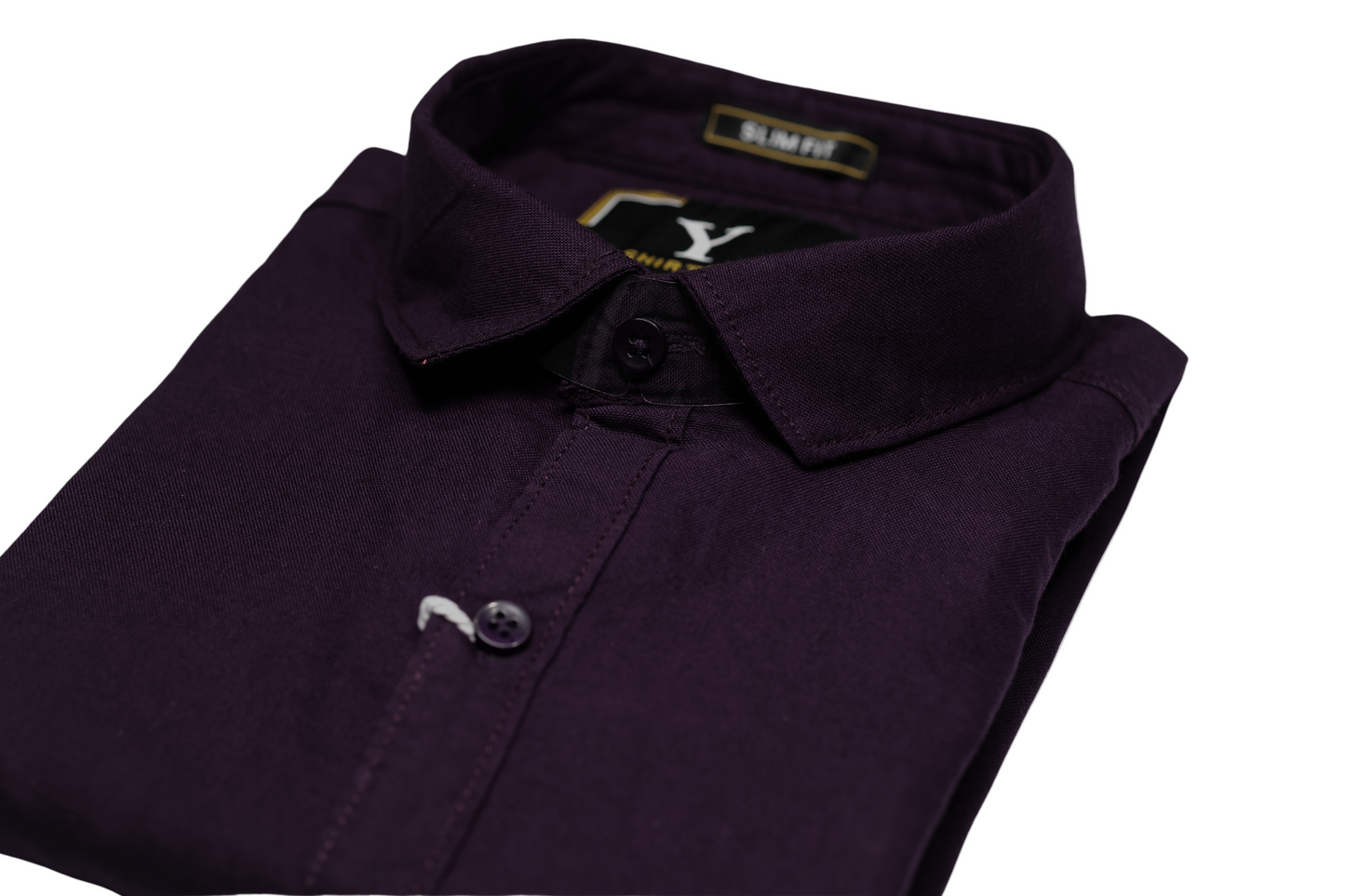 Full Sleeve Purple Solid cotton shirt
